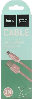 Кабель Micro USB Hoco X2 1m Rose Gold